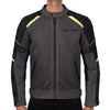INFINITY GREY MOTORCYCLE MESH TEXTILE JACKET, ce protectors, textile, polyester, inner lining, pockets, ce protectors, protected, front photo
