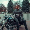 corelli mg adventure motorcycle retro vintage leather jacket lifestyle photo 