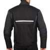 Corelli MG Rakéta kék fekete motoros textil dzseki, háló, cordura verseny, YKK cipzár, kivehető CE protektorok, kivehető belső bélés, zsebbel, hátul fotó