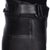 ECLIPSE BLACK WOMEN MOTORCYCLE LEATHER PANTS, cowhide leather, ce protectors
