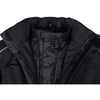 Corelli MG üzleti ügyvezető fekete motoros textil dzseki, teljesen védett, kivehető CE protektorok, kivehető belső bélés, YKK cipzár, zsebek, a közeli képek